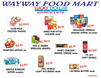 WayWay Food Mart Flyer December 4 to 10