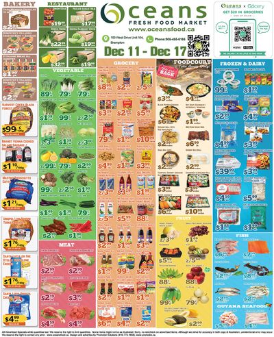 Oceans Fresh Food Market (Brampton) Flyer December 11 to 17