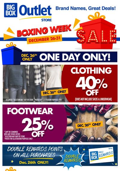 Big Box Outlet Store Flyer December 26 to 31