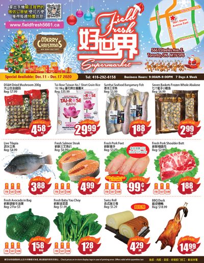 Field Fresh Supermarket Flyer December 11 to 17