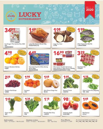 Lucky Supermarket (Edmonton) Flyer December 11 to 17