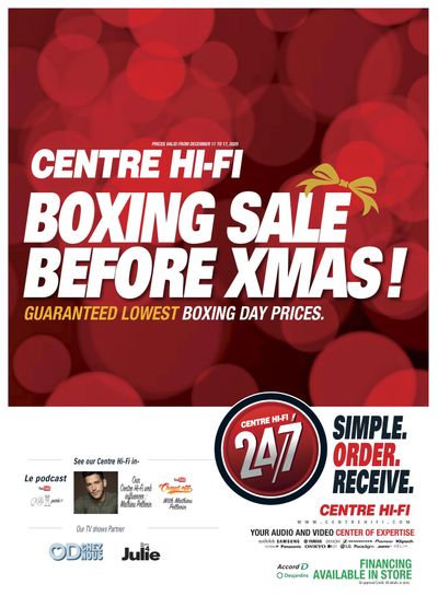Centre Hi-Fi Flyer December 11 to 17
