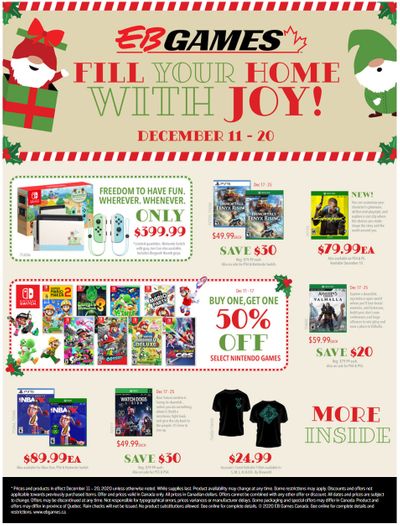 EB Games Flyer December 11 to 20