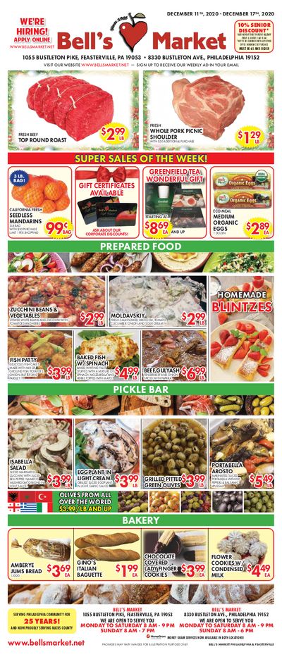 Bell's Market Weekly Ad Flyer December 11 to December 17, 2020