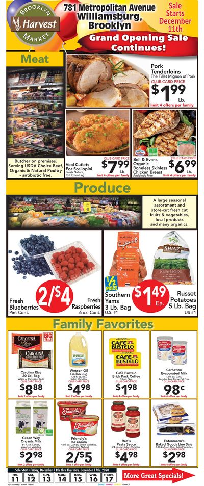 Brooklyn Harvest Market Weekly Ad Flyer December 11 to December 17, 2020