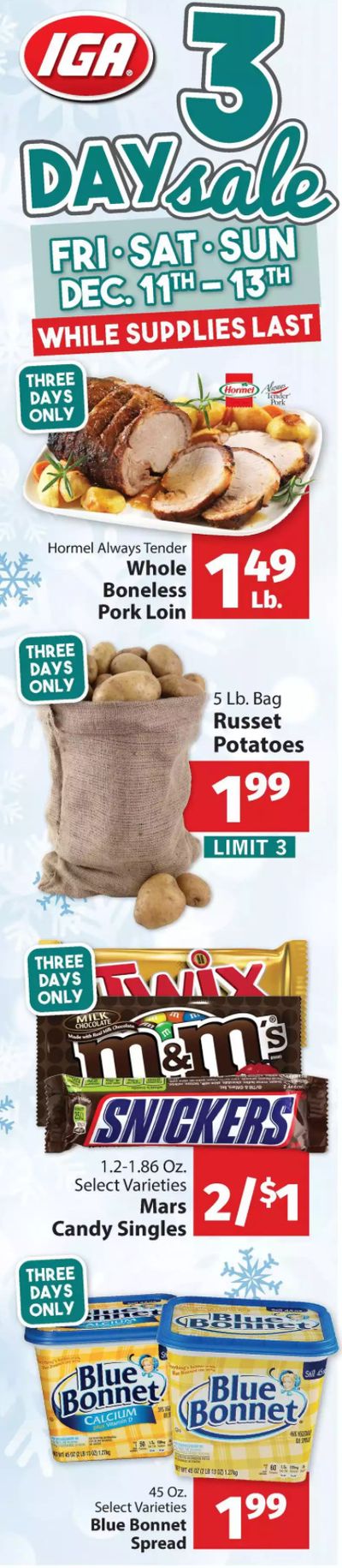 IGA Weekly Ad Flyer December 11 to December 13