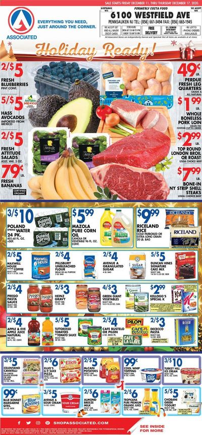 Associated Supermarkets Weekly Ad Flyer December 11 to December 17