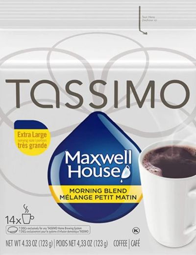 Tassimo Maxwell House Morning Blend Coffee Single Serve T-Discs, 14 T-Discs For $3.88 At Amazon Canada