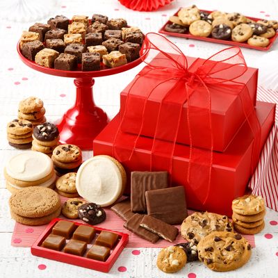 Limited Time Sale on Select Cookie Towers and Tins Online at Mrs. Fields 