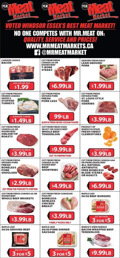 M.R. Meat Market Flyer December 12 to 19