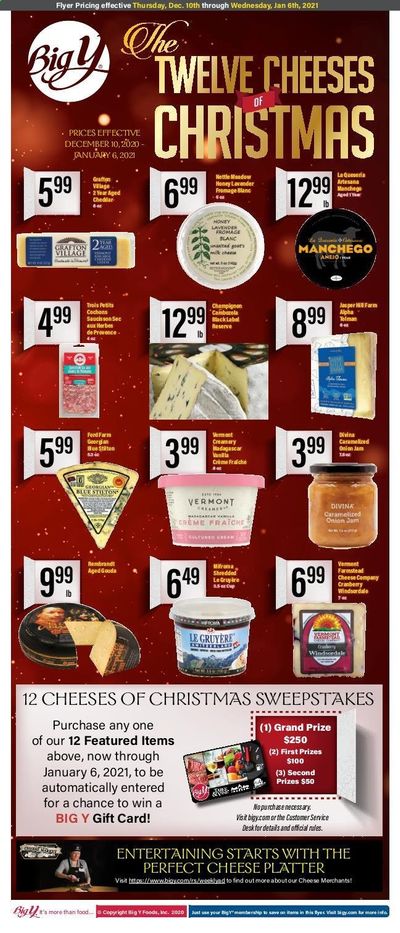 Big Y (CT, MA) Weekly Ad Flyer December 10 to January 6