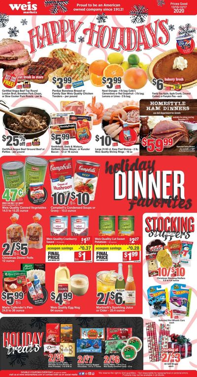 Weis Weekly Ad Flyer December 10 to December 17