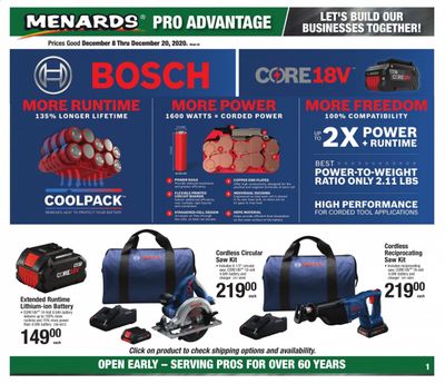 Menards Weekly Ad Flyer December 8 to December 20