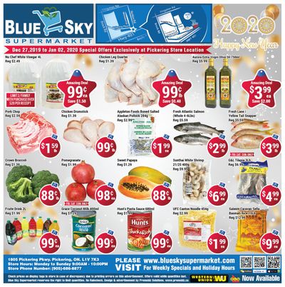 Blue Sky Supermarket (Pickering) Flyer December 27 to January 2
