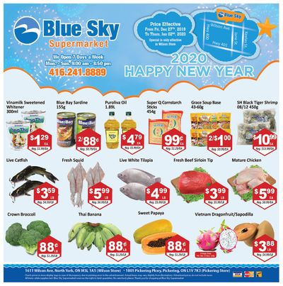 Blue Sky Supermarket (North York) Flyer December 27 to January 2