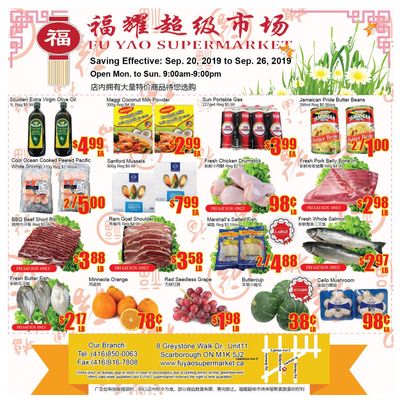 Fu Yao Supermarket Flyer September 20 to 26