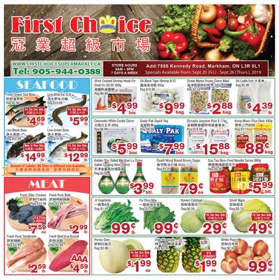 First Choice Supermarket Flyer September 20 to 26