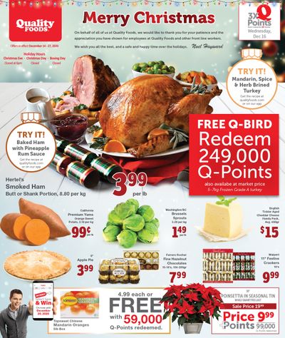 Quality Foods Flyer December 14 to 27