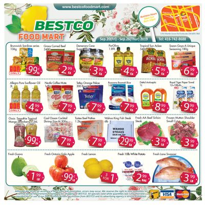 BestCo Food Mart (Etobicoke) Flyer September 20 to 26