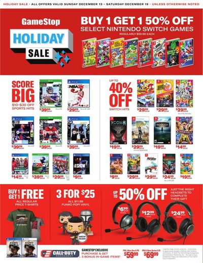GameStop Weekly Ad Flyer December 13 to December 19