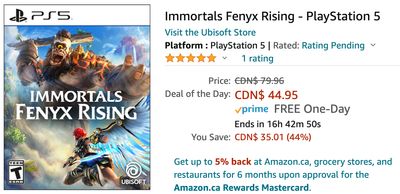 Amazon Canada Holiday Deals: Save 44% on Immortals Fenyx Rising – PlayStation 5 + 35% on Casio Men’s G-Shock Solar Watch + 41% on AeroGarden Greens Seed Kit + More HOT Offers