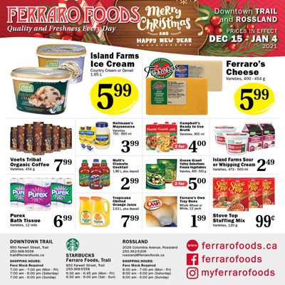 Ferraro Foods Flyer December 15 to January 4