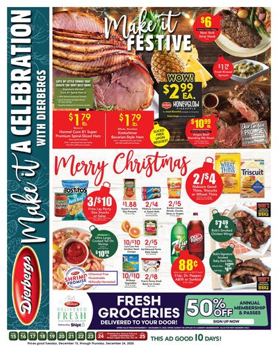 Dierbergs Markets Holiday Weekly Ad Flyer December 15 to December 24, 2020