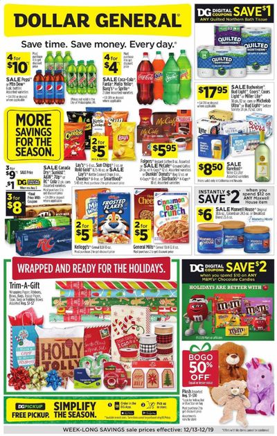 Dollar General Weekly Ad Flyer December 13 to December 19