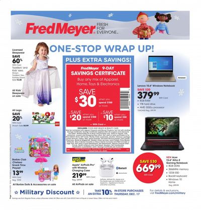 Fred Meyer Weekly Ad Flyer December 16 to December 24