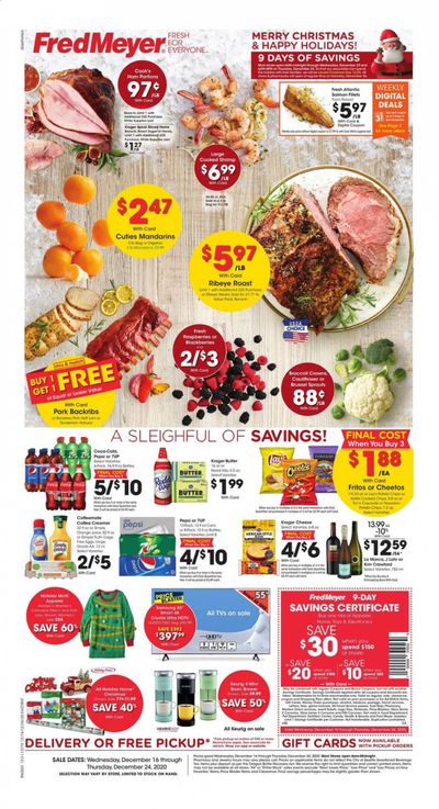 Fred Meyer Weekly Ad Flyer December 16 to December 24
