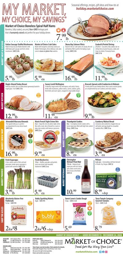 Market Of Choice Holiday Weekly Ad Flyer December 15 to December 24, 2020