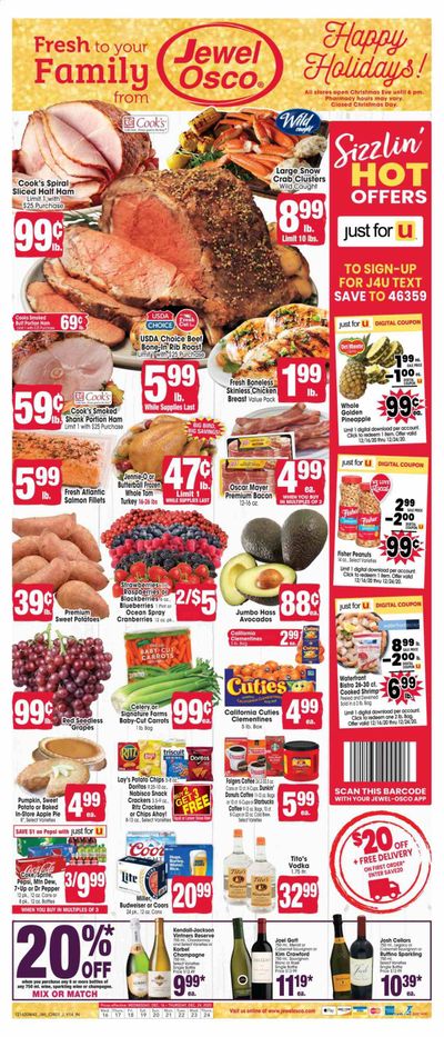 Jewel Osco (IN) Weekly Ad Flyer December 16 to December 24