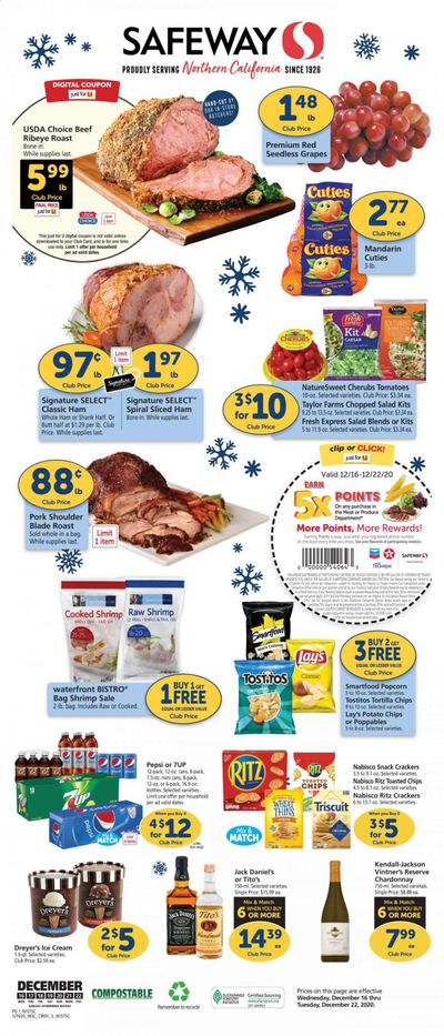 Safeway (AZ, CA, CO, HI, MD, NE, OR, VA, WA) Weekly Ad Flyer December 16 to December 22