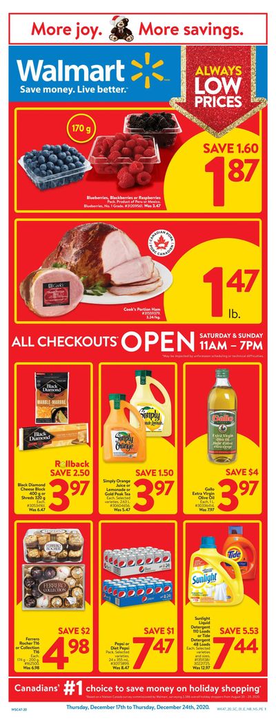 Walmart (Atlantic) Flyer December 17 to 23