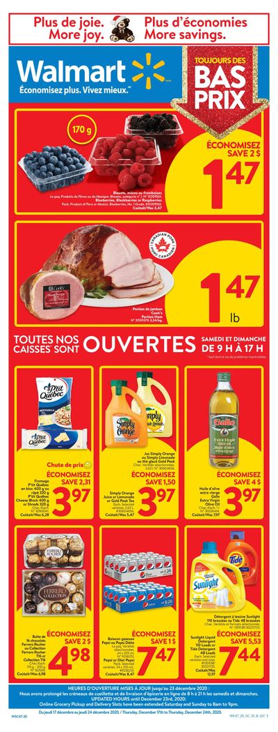 Walmart (QC) Flyer December 17 to 23