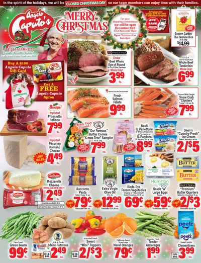 Angelo Caputo's Christmas Holiday Weekly Ad Flyer December 16 to December 29, 2020