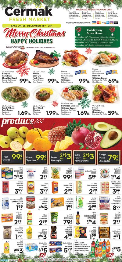 Cermak Fresh Market (IL) Christmas Holiday Weekly Ad Flyer December 16 to December 25, 2020