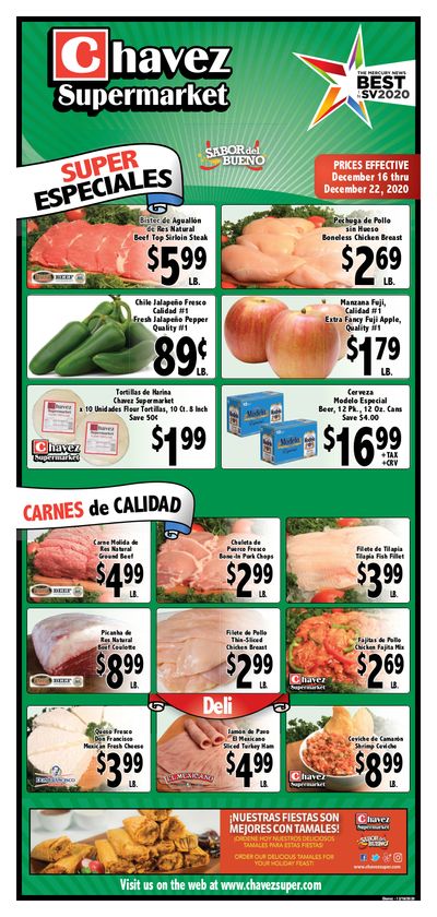 Chavez Holiday Weekly Ad Flyer December 16 to December 22, 2020