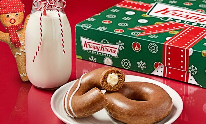 Gingerbread Glazed Doughnuts at Krispy Kreme Gingerbread Glazed Doughnuts at Krispy Kreme