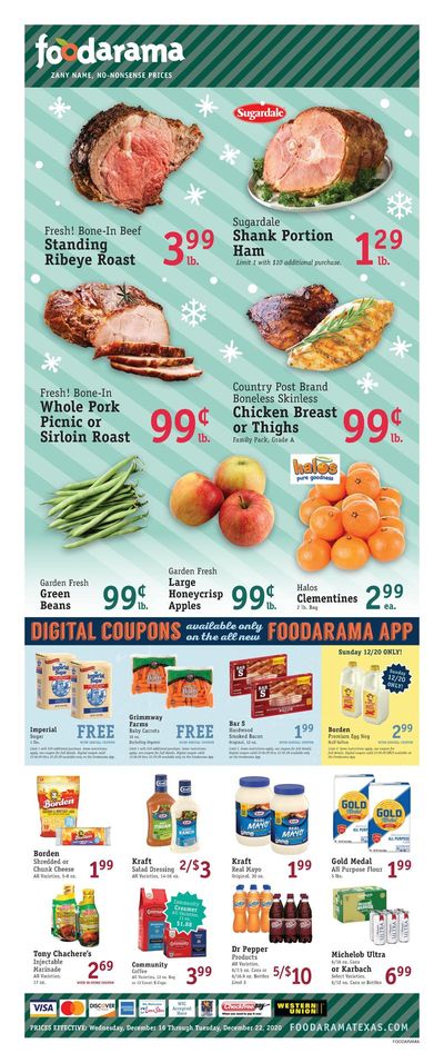 Foodarama Holiday Weekly Ad Flyer December 16 to December 22, 2020