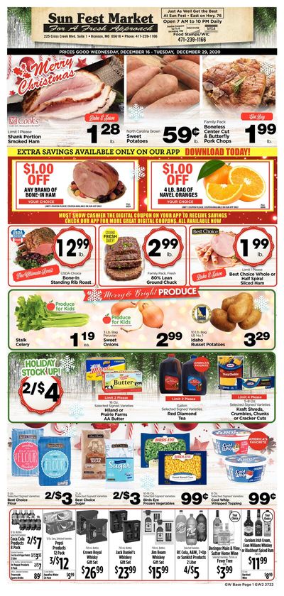 G&W Foods Christmas Holiday Weekly Ad Flyer December 16 to December 29, 2020