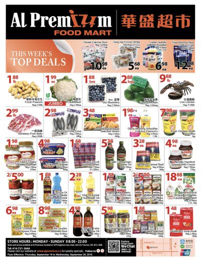 Al Premium Food Mart (Eglinton Ave.) Flyer September 19 to 25