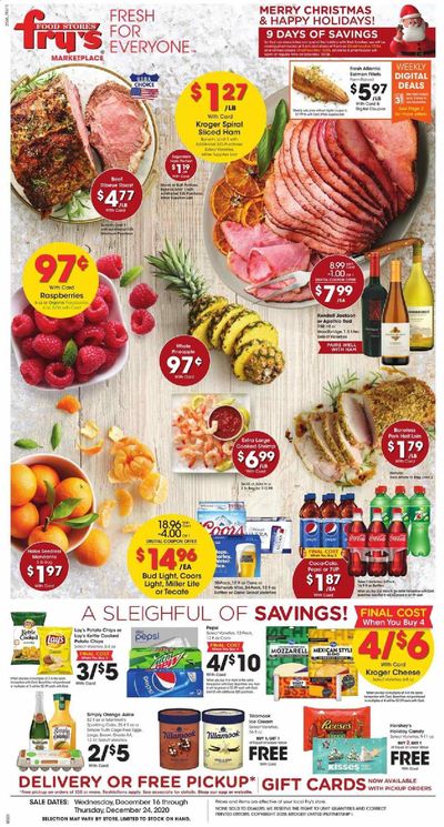 Fry’s (AZ) Weekly Ad Flyer December 16 to December 24 Fry’s (AZ) Weekly Ad Flyer December 16 to December 24