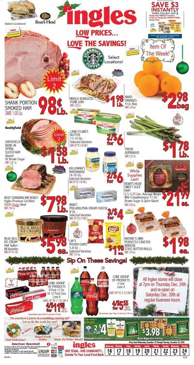 Ingles Weekly Ad Flyer December 16 to December 24