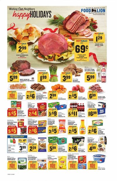 Food Lion (SC) Weekly Ad Flyer December 16 to December 24