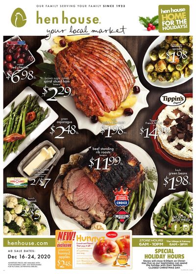 Hen House Christmas Holiday Weekly Ad Flyer December 16 to December 25, 2020