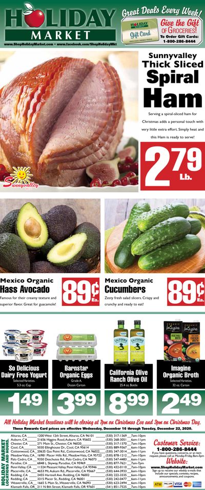 Holiday Market Holiday Weekly Ad Flyer December 16 to December 22, 2020