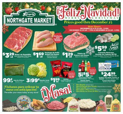 Northgate Market Navidad Christmas Holiday Weekly Ad Flyer December 16 to December 25, 2020