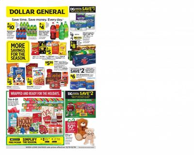 Dollar General Weekly Ad Flyer December 13 to December 19 Dollar General Weekly Ad Flyer December 13 to December 19