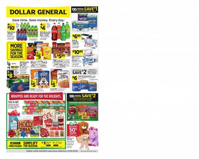 Dollar General (TX) Weekly Ad Flyer December 13 to December 19